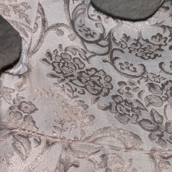 Janie and Jack Floral Jacquard Dress Pink/Rose Gold Dress EUC 6-12M - Picture 7 of 17